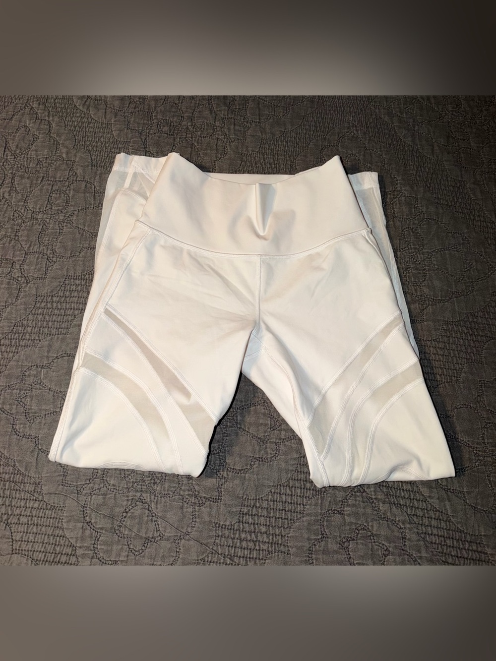 Lululemon Wunder Under High-Rise Tight *Mesh 28" White Women’s Size-6 - Picture 7 of 7